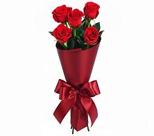 Букет 5 Красных роз Эдлесс Лав в Посевной