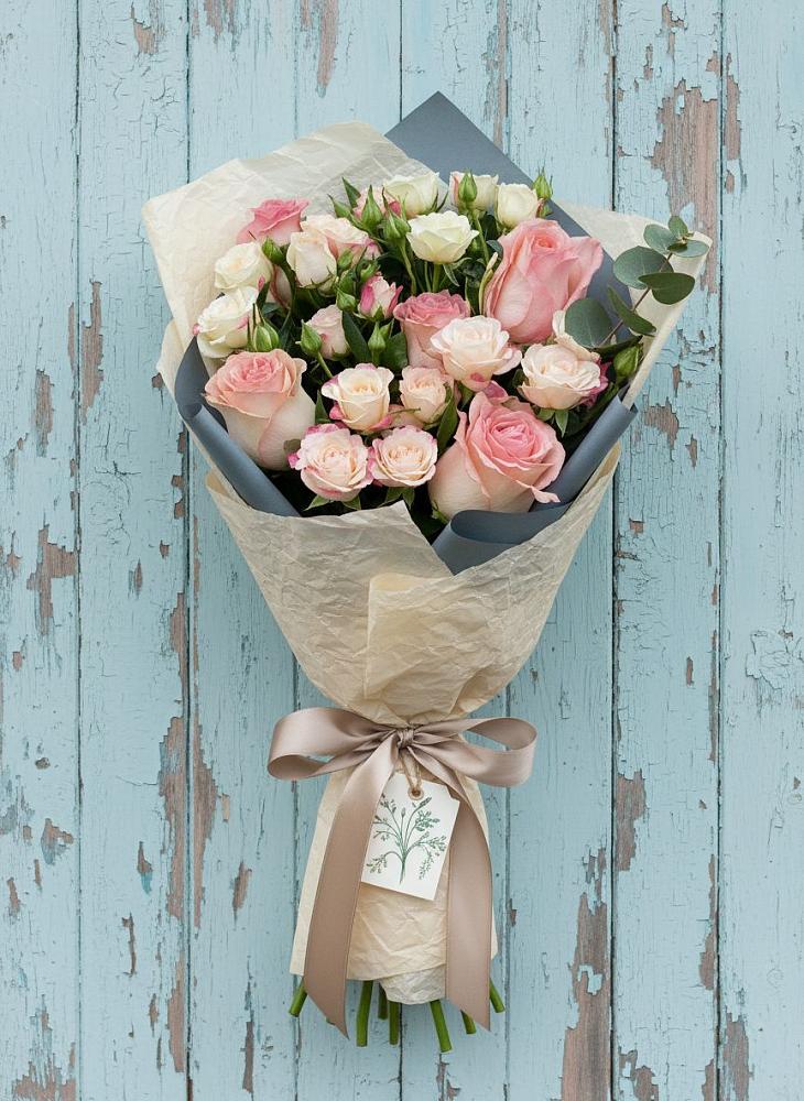 Букет цветов из: Розы в Посевной