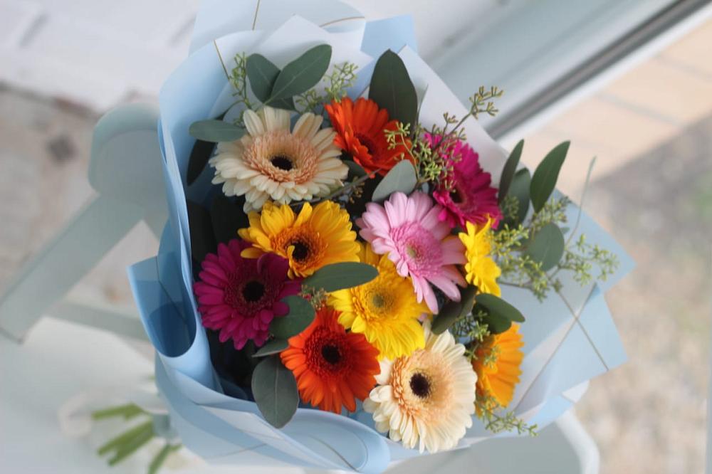 Букет цветов из: Герберы в Посевной