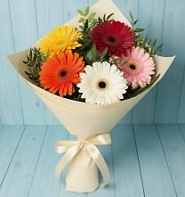 Букет цветов из:  Герберы в Посевной