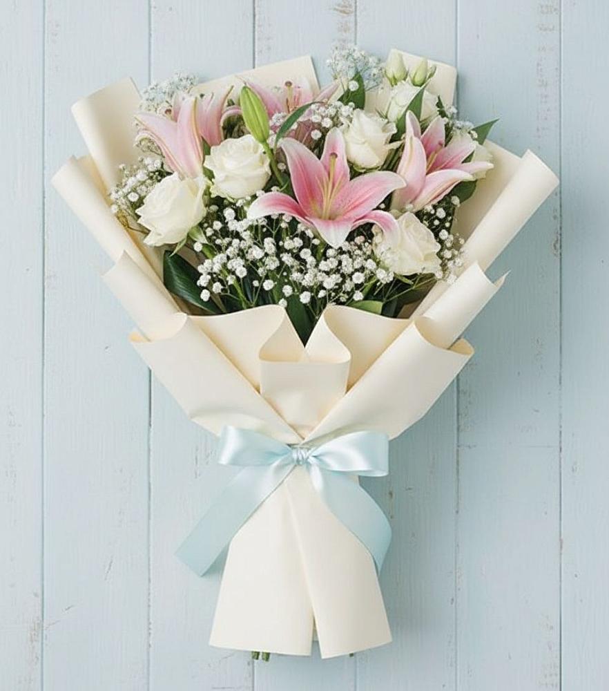 Букет цветов из: Лилии в Посевной