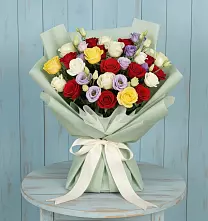 Букет цветов из:  Розы в Посевной