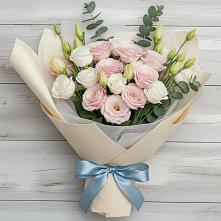 Букет цветов из:  Лизиантусы в Посевной