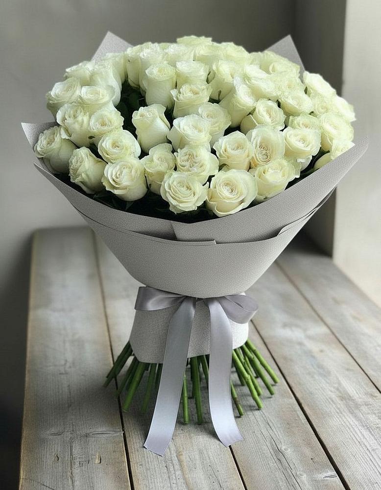 Букет 35 Белых роз в Посевной