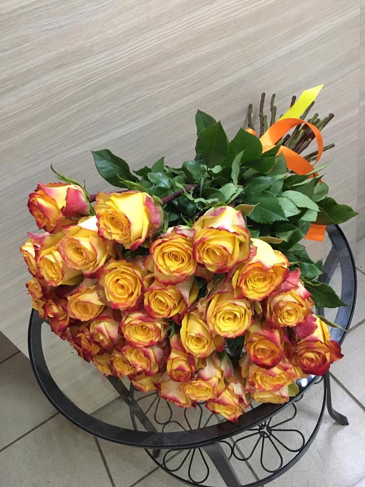 Букет Желтые розы в Посевной