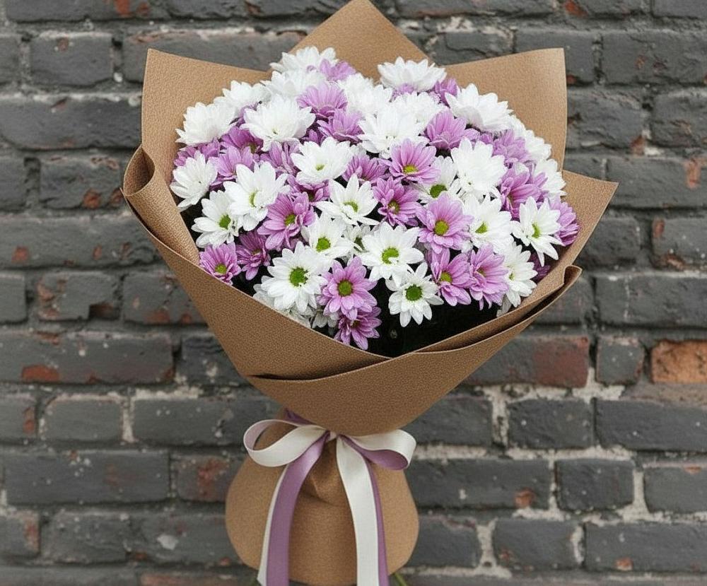 Букет цветов из: Хризантемы в Посевной