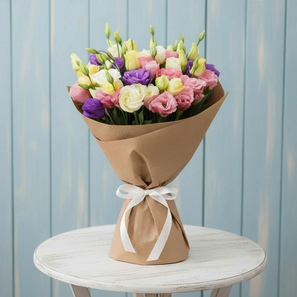 Букет цветов из: Лизиантусы в Посевной