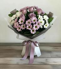 Букет цветов из:  Хризантемы и Розы в Посевной