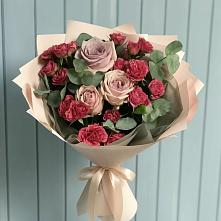 Букет цветов из:  Гвоздики и Розы #REPLACE_PRED# Посевной