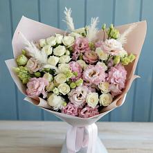 Букет цветов из:  Альстромерии и Розы в Посевной