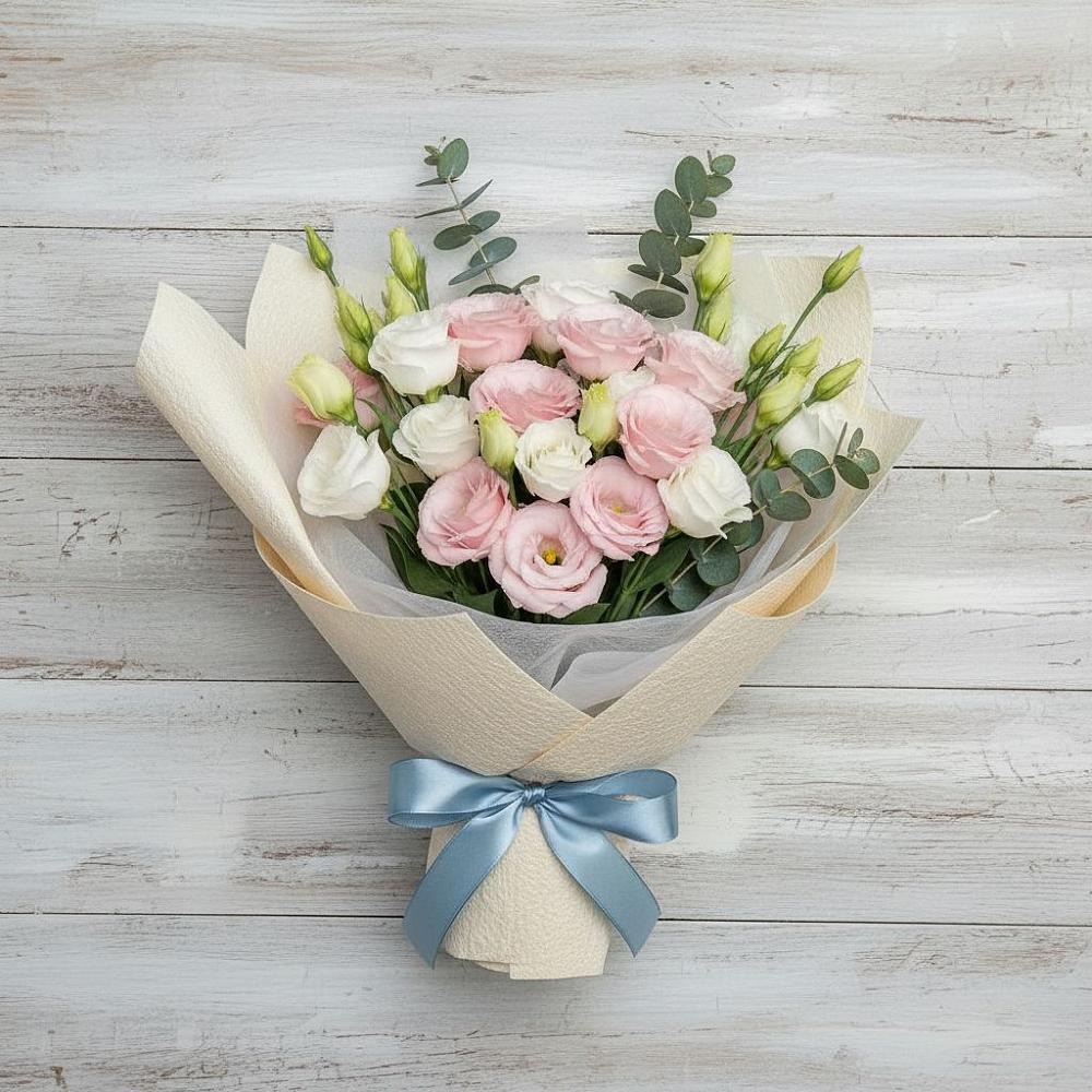 Букет цветов из: Лизиантусы в Посевной